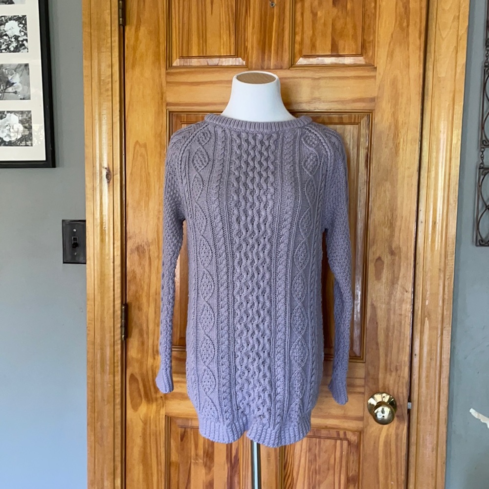 LL Bean Signature Cotton Fisherman Tunic Sweater